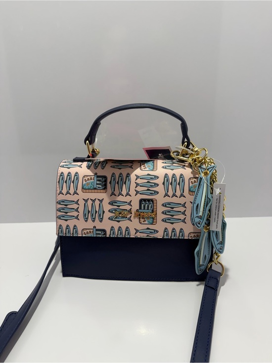 Betsey Johnson Handbags - Betsey Johnson Sardine Print Novelty Top Handle Crossbody
Bag NWT